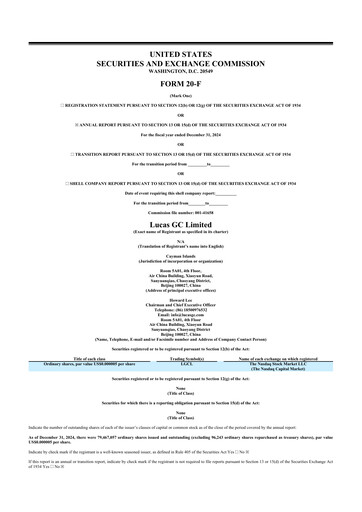 Thumbnail Lucas GC 20-F Annual Report 2024