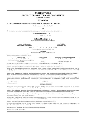 Vorschaubild Soluna Holdings 10-K Jahresbericht 2024