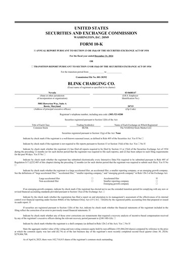 Thumbnail Blink Charging
 10-K Annual Report 2024