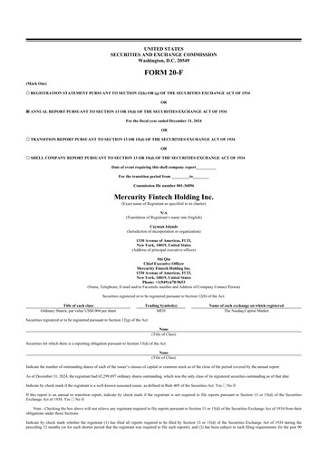 Thumbnail Chaince Digital Holdings 20-F Annual Report 2024