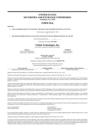 Thumbnail Vislink Technologies
 10-K Annual Report 2024