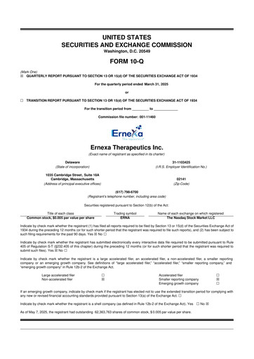 Thumbnail Eterna Therapeutics 10-Q Quarterly Report FY2025 