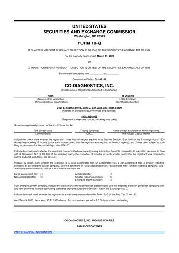 Thumbnail Co-Diagnostics
 10-Q Quarterly Report FY2025 