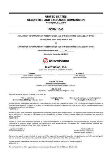 Thumbnail MicroVision 10-Q Quarterly Report FY2025 