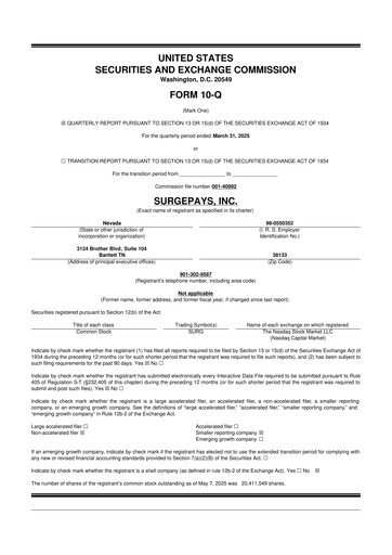 Thumbnail SurgePays 10-Q Quarterly Report FY2025 