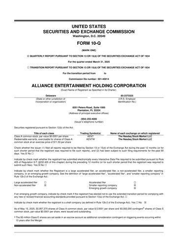 Thumbnail Alliance Entertainment 10-Q Quarterly Report FY2025 