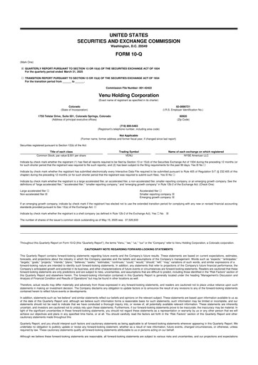 Thumbnail Venu Holding Corporation 10-Q Quarterly Report FY2025 