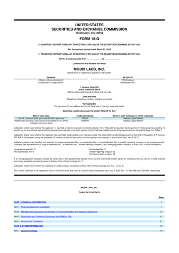 Vorschaubild Mobix Labs 10-Q Quartalsbericht 2025 