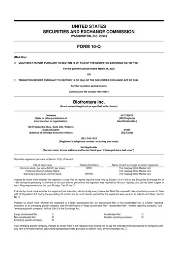 Thumbnail Biofrontera 10-Q Quarterly Report FY2025 