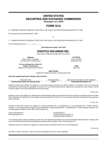 Thumbnail Eightco Holdings 10-Q Quarterly Report FY2025 