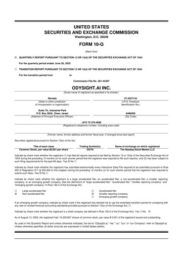 Thumbnail Odysight.ai 10-Q Quarterly Report FY2025 