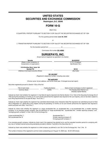 Thumbnail SurgePays 10-Q Quarterly Report FY2025 