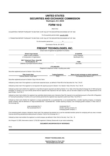Thumbnail Freight Technologies, Inc. 10-Q Quarterly Report FY2025 