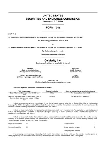 Thumbnail Celularity 10-Q Quarterly Report FY2025 