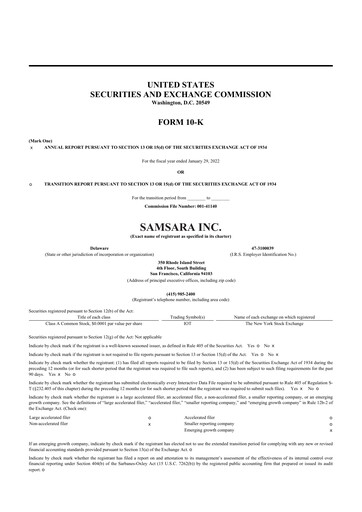 Thumbnail Samsara 10-K Annual Report 