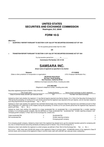 Vorschaubild Samsara 10-Q Quartalsbericht 2023 