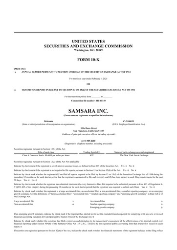 Thumbnail Samsara 10-K Annual Report 2025