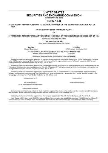 Thumbnail The RMR Group
 10-Q Quarterly Report FY2017 