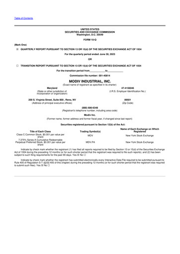 Thumbnail Modiv Industrial 10-Q Quarterly Report FY2023 