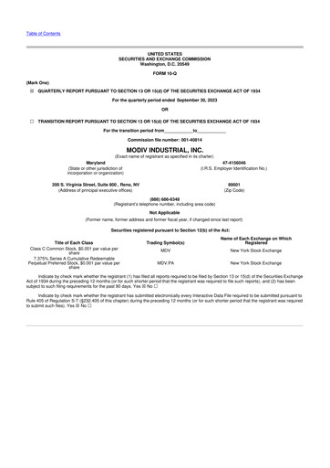 Thumbnail Modiv Industrial 10-Q Quarterly Report FY2023 