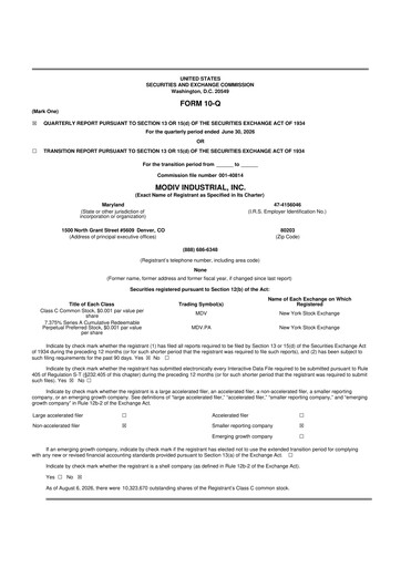 Thumbnail Modiv Industrial 10-Q Quarterly Report FY2026 