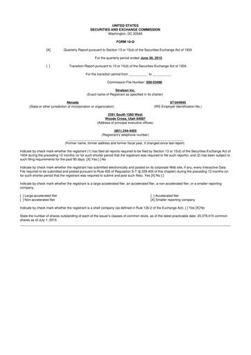 Miniature CleanSpark 10-Q Rapport trimestriel 2015 