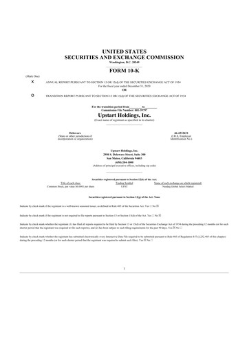 Thumbnail Upstart 10-K Annual Report 