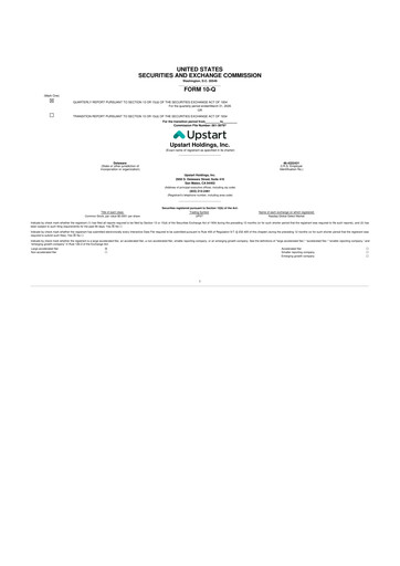 Thumbnail Upstart 10-Q Quarterly Report FY 