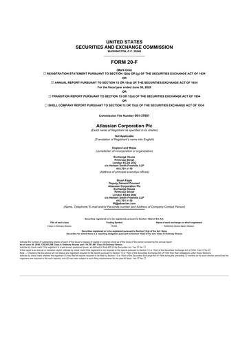 Thumbnail Atlassian 20-F Annual Report 2020