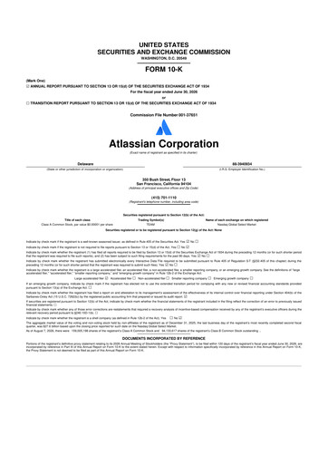 Miniature Atlassian 10-K Rapport annuel 2026