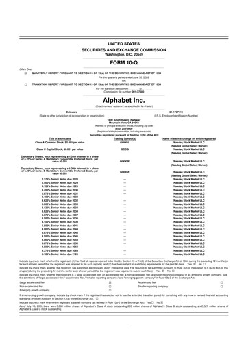 Thumbnail Alphabet (Google) 10-Q Quarterly Report FY2026 