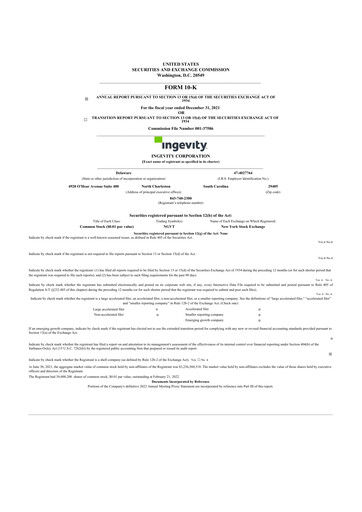 Thumbnail Ingevity 10-K Annual Report 2021