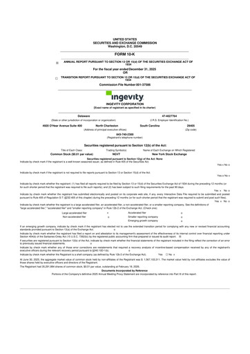 Thumbnail Ingevity 10-K Annual Report 2025