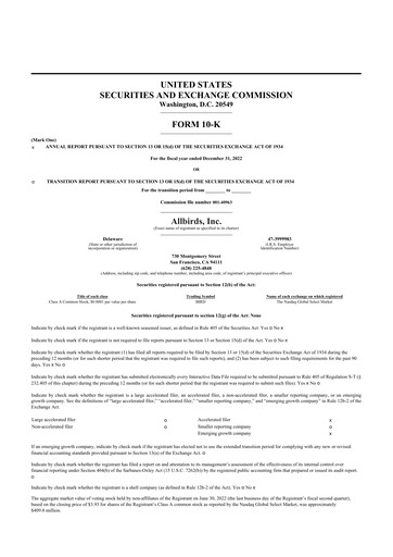 Thumbnail Allbirds 10-K Annual Report 2022