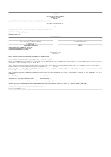 Thumbnail Cel-Sci

 10-K Annual Report 