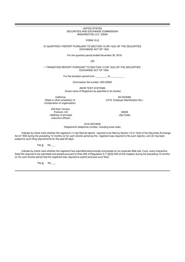 Thumbnail Aehr Test Systems 10-Q Quarterly Report FY2017 