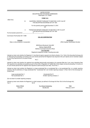 Thumbnail Cel-Sci

 10-Q Quarterly Report FY2017 