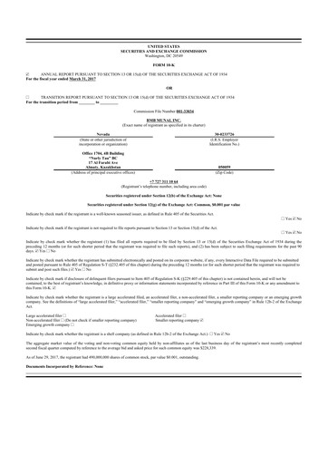 Thumbnail Freedom Holding 10-K Annual Report 2017