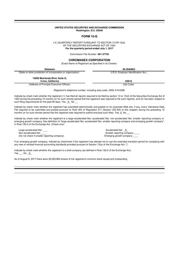 Thumbnail Niagen Bioscience 10-Q Quarterly Report FY2017 