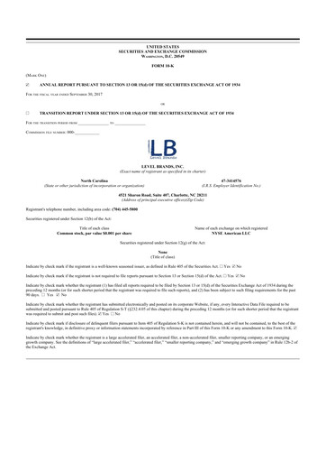 Thumbnail cbdMD 10-K Annual Report 2017