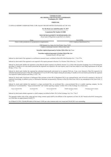 Thumbnail Sanara MedTech 10-K Annual Report 2017