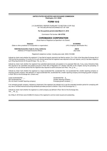 Thumbnail Niagen Bioscience 10-Q Quarterly Report FY2018 