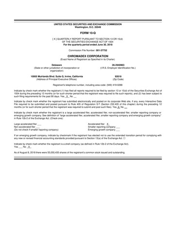 Thumbnail Niagen Bioscience 10-Q Quarterly Report FY2018 