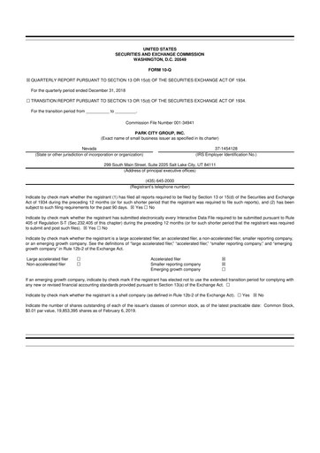 Thumbnail ReposiTrak 10-Q Quarterly Report FY2019 