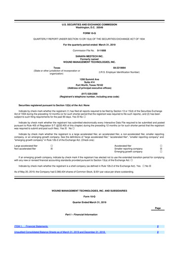Thumbnail Sanara MedTech 10-Q Quarterly Report FY2019 