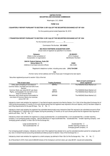 Thumbnail NRx Pharmaceuticals 10-Q Quarterly Report FY2019 