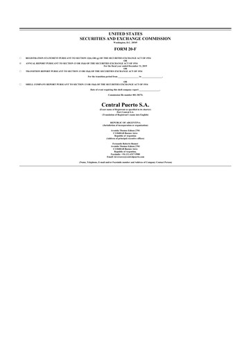 Thumbnail Central Puerto
 20-F Annual Report 2019