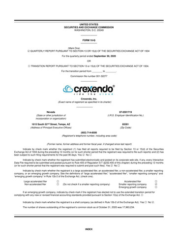 Thumbnail Crexendo 10-Q Quarterly Report FY2020 
