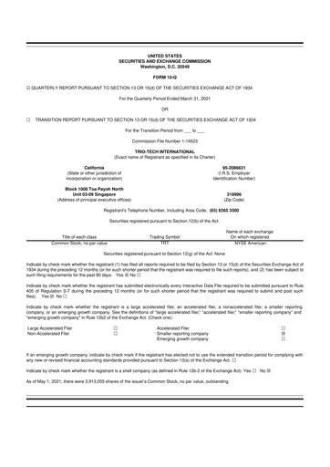 Thumbnail Trio-Tech International 10-Q Quarterly Report FY2021 Q3