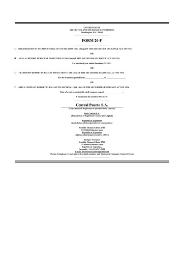 Thumbnail Central Puerto
 20-F Annual Report 2021